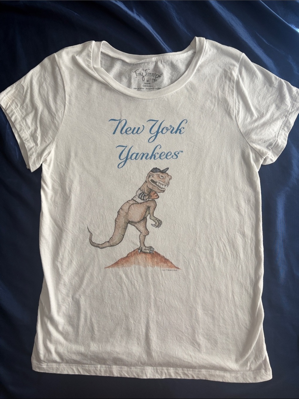 Tiny Turnip New York Yankees Graphic Tee - Dinosaur